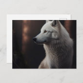 Postales White Wolf Briefkaart (Voorkant / Achterkant)