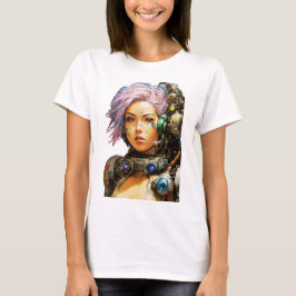 Postapocalyptische cyborg t-shirt