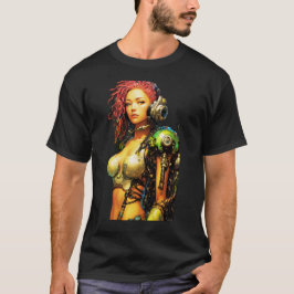 Postapocalyptische cyborg t-shirt