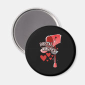 Postarbeider hartslag - liefde postbeambte magneet (Voorkant / Achterkant)