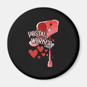 Postarbeider hartslag - liefde postbeambte magneet (Voorkant)