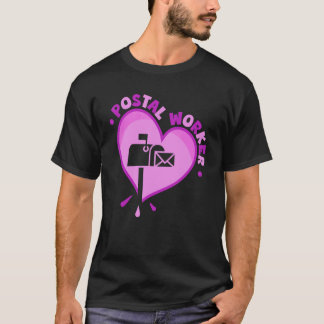 Postarbeider Heart Mail Lady & Mail Carrier T-shirt