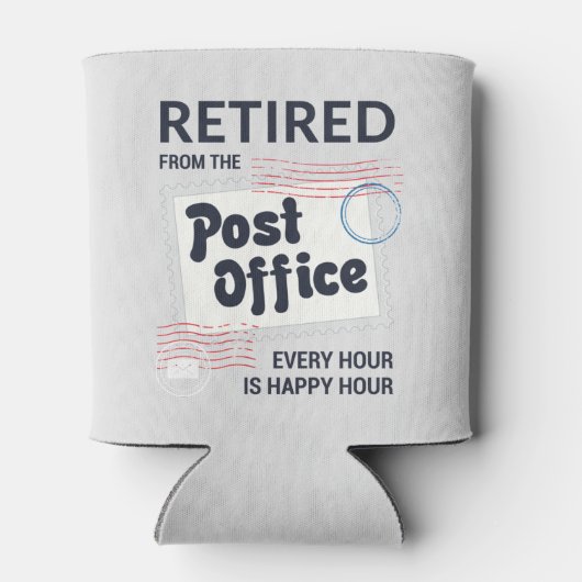 Postarbeider in ruste Postbus Medewerker Pensioner Blikjeskoeler (Achterkant)