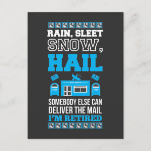 Postarbeider Kantoor Gepensioneerde postbode Briefkaart