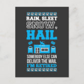 Postarbeider Kantoor Gepensioneerde postbode Briefkaart (Voorkant)