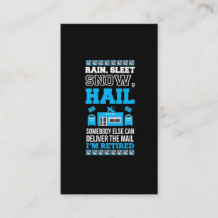 Postarbeider Kantoor Gepensioneerde postbode Visitekaartje