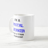postarbeider koffiemok (Voorkant links)