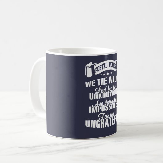 Postarbeider Koffiemok (Voorkant links)