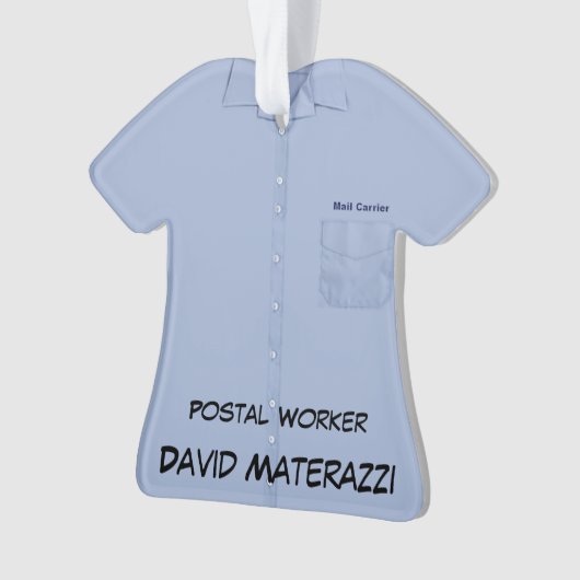 Postarbeider Ornament (voorkant)