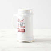 Postarbeider Postbus in ruste Gag Bierpul (Voorkant links)