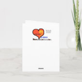 Postarend kerstkaart feestdagen kaart (Achterkant)