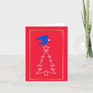 Postarend Kerstkaart Feestdagen Kaart