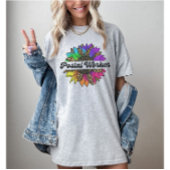 Postbeambte beroep Rainbow Sunflower T-shirt