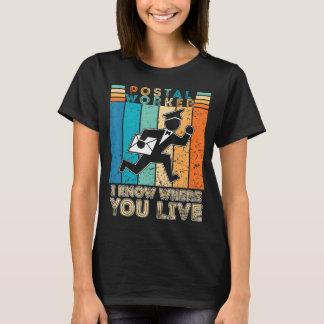 Postbeambte Grappige Carrier Mailman Post Kantoor T-shirt