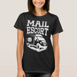Postbeambte Post escort US Postbode Post Verzendi T-shirt