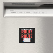 Postbediende Funny Mail Carrier Magneet (Insitu (Vaatwasser))