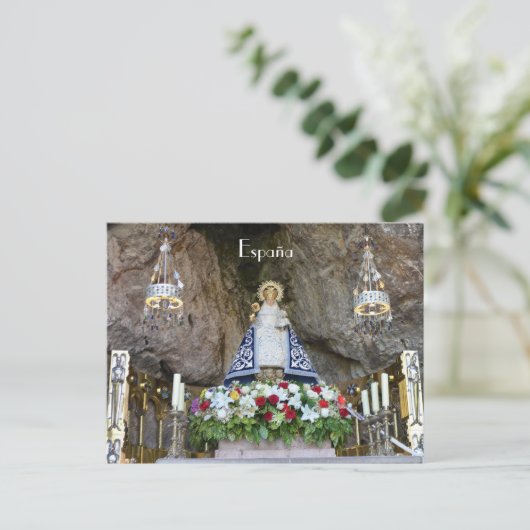 Postbedrijf Virgen de Covadonga en Asturias, Españ Briefkaart (Staand voorkant)
