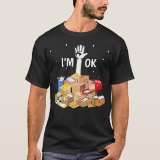 Postbezorger minnaar Ik ben Ok Mail Carrier Funny  T-shirt