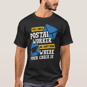 Postbezorging postbode t-shirt