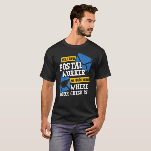 Postbezorging postbode t-shirt (Voorkant volledig)