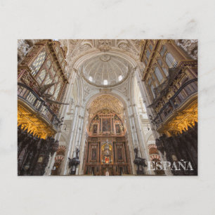 postbinnenlandse mezquita de Córdoba en España Briefkaart
