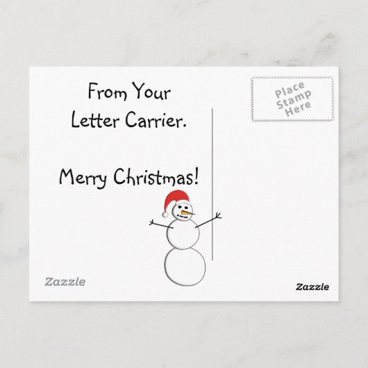 Postbode Briefdrager "Dank u" Briefkaarten (Achterkant)