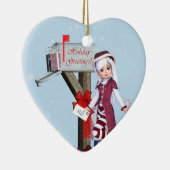 Postbode Elf Mailbox en Gifts Ornament (Rechts)