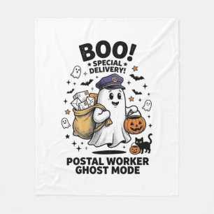 Postbode Geest Modus Halloween Bezorgontwerp Fleece Deken