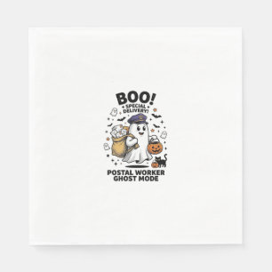 Postbode Geest Modus Halloween Bezorgontwerp Servet
