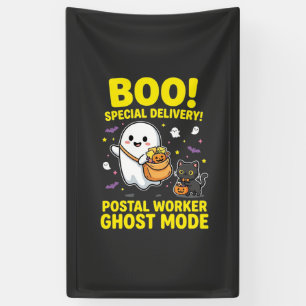 Postbode Geest Modus Halloween Ontwerp_1 Spandoek