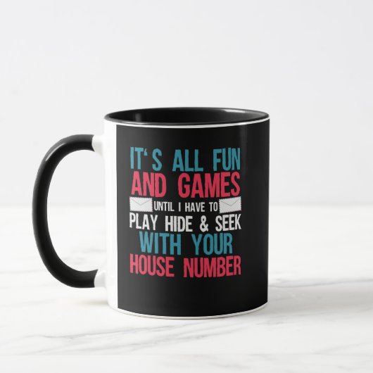 Postbode Joke Postman Postal Worker Mok (Links)