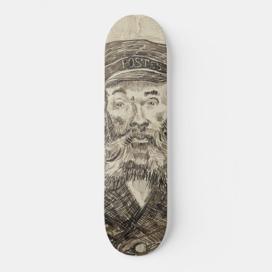 Postbode Joseph Roulin (Sepia schets) (door van Go Skateboard (Voorkant)