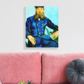 Postbode Joseph Roulin | Vincent van Gogh Canvas Afdruk (Insitu (Woonkamer))
