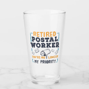 Postbode met pensioen Niet mijn prioriteit Gepensi Glas