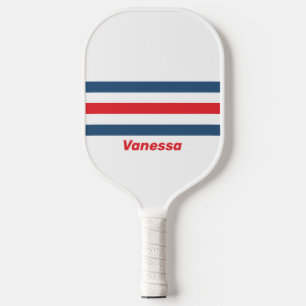 Postbode Nostalgisch Over Strepen met Naam Pickleball Paddle