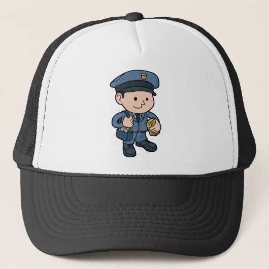 postbode of postbode-man trucker pet (Voorkant)