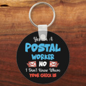 Postbode Postbode Postbode Postbode Kantoor Sleutelhanger (Voorkant)