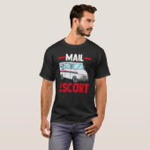 Postbode Postman Postal Worker Mail EE T-shirt (Voorkant volledig)
