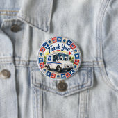 Postbodedag ronde button 7,6 cm (In situ)
