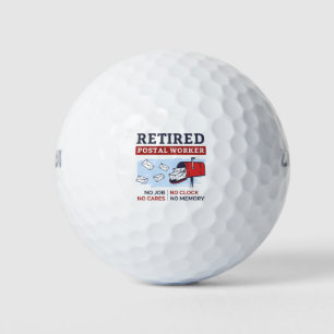 Postbodepensioen Gepensioneerde Postmedewerker Golfballen