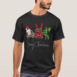 Postboer Merry kerstfeest smakelijke feestdagen T-shirt
