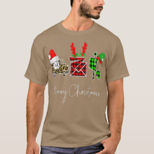 Postboer Merry kerstfeest smakelijke feestdagen T-shirt