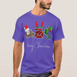 Postboer Merry kerstfeest smakelijke feestdagen T-shirt