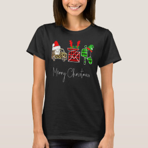 Postboer Merry kerstfeest smakelijke feestdagen T-shirt