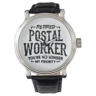 Postboer Retirement Mailman Funny Horloge