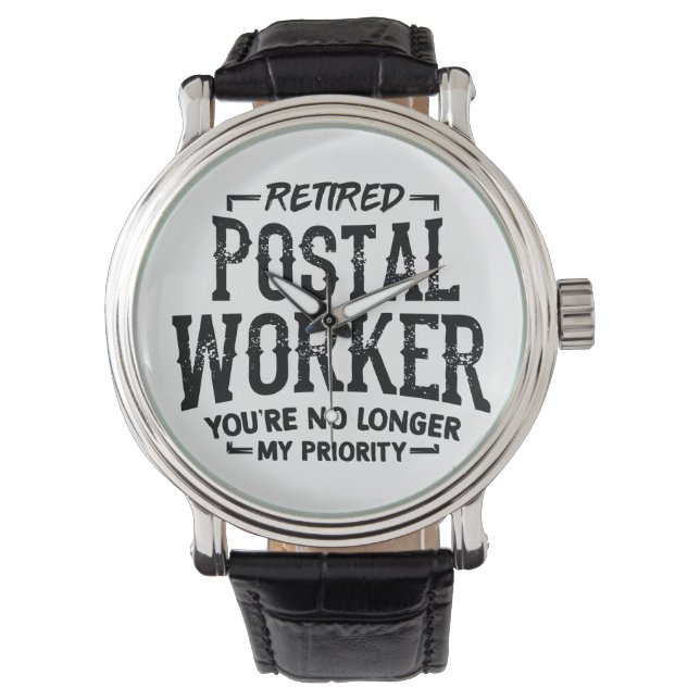 Postboer Retirement Mailman Funny Horloge (Voorkant)