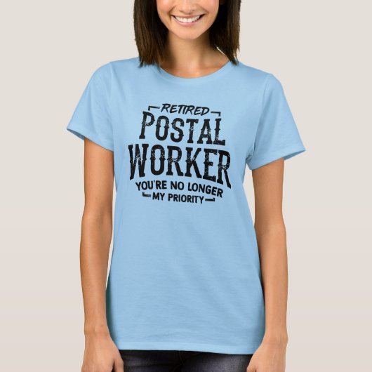 Postboer Retirement Mailman Funny T-shirt (Voorkant)