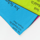 Postboor Fleece Blanket Letters 4 (Hoek)