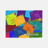 Postboor Fleece Blanket Letters 7 (Voorkant (Horizontaal))