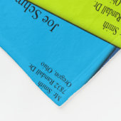 Postboor Fleece Blanket Letters 7 Deken (Hoek)